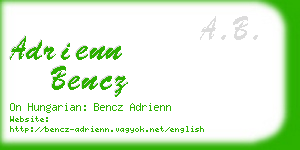 adrienn bencz business card